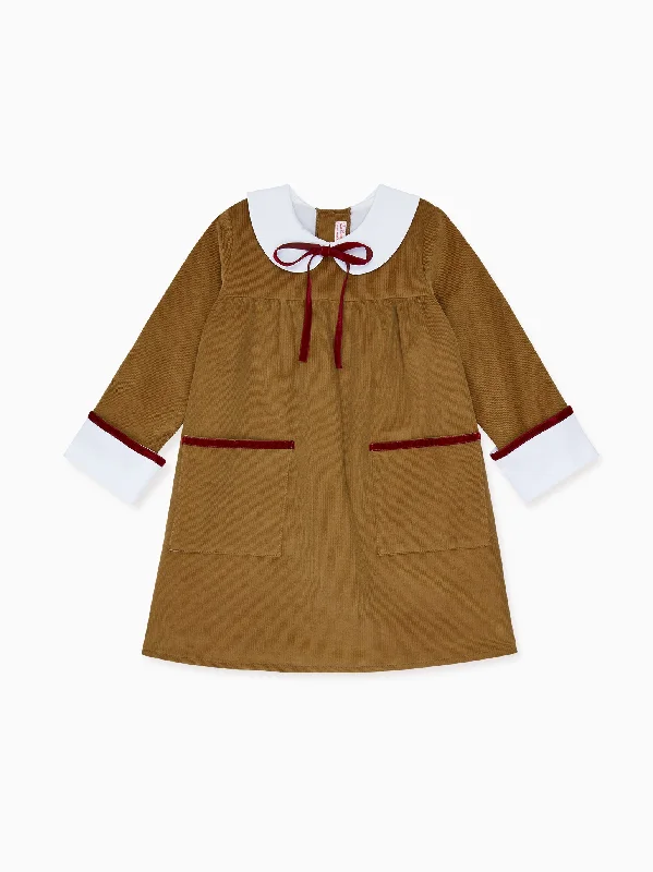 Camel Scarlet Girl Empire Dress