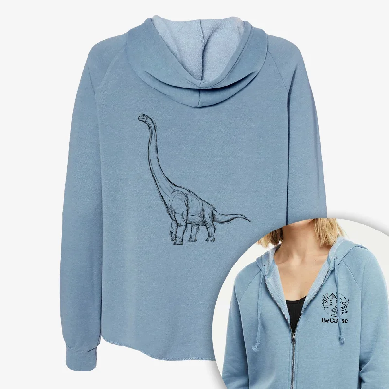 Apatosaurus Excelsus - Women's Cali Wave Zip-Up Sweatshirt