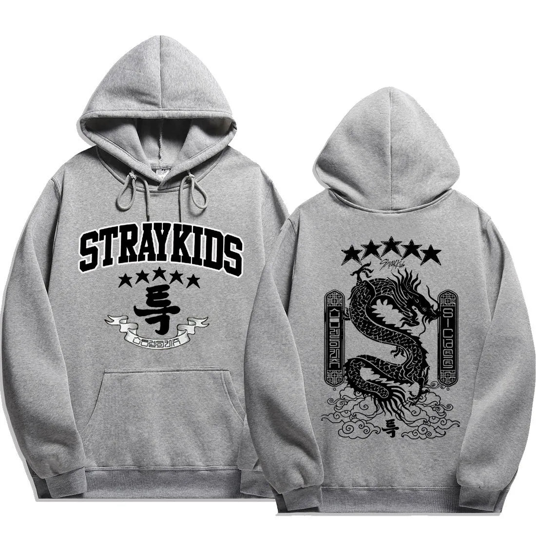 Stray Kids 5 Star Hoodies Fashion Dragon Graphic Hoodie Women Men Autumn Winter Coats