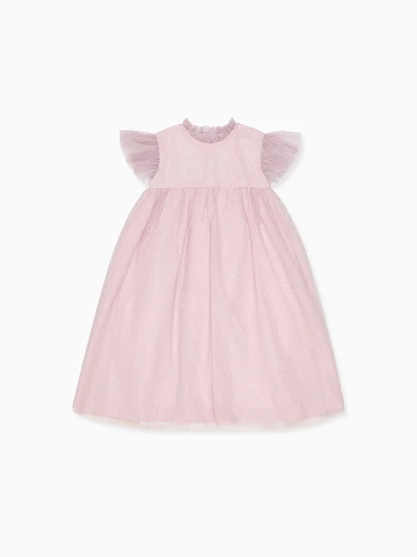 Dusty Pink Estrella Tulle Girl Empire Dress