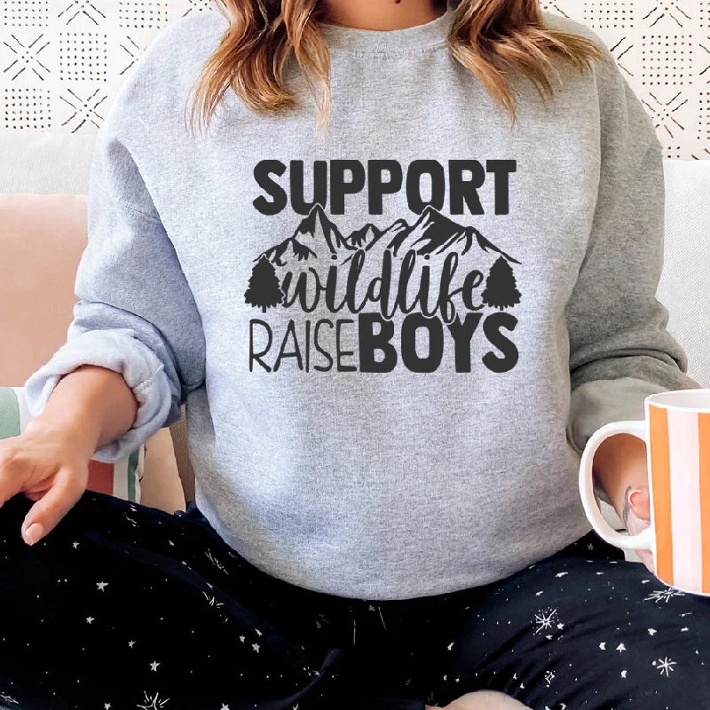 Support Wildlife Raise Boys Sweatshirt